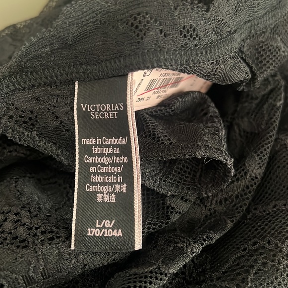 Victoria’s Secret stretch lace long sleeve open back jumpsuit bodysuit catsuit - Picture 12 of 14